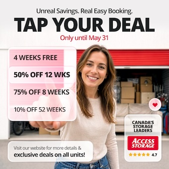 Access Storage - Beamsville Promotion